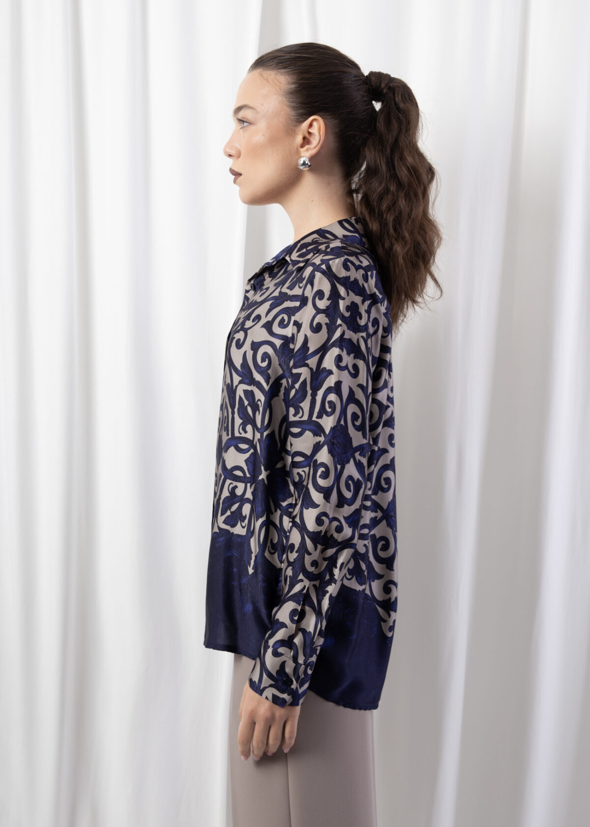 Viscose Shirt with Ornamental Motif - Image 6