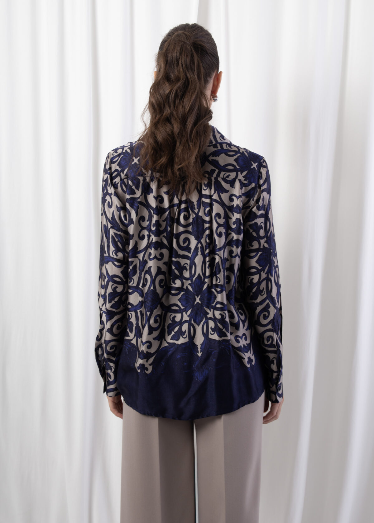 Viscose Shirt with Ornamental Motif - Image 7