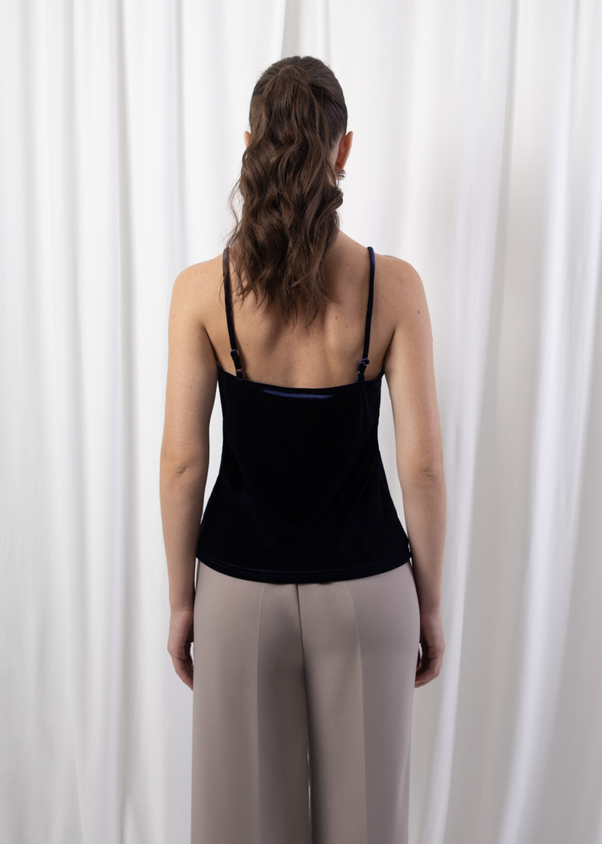 Velvet Lace Trim Top - Image 4