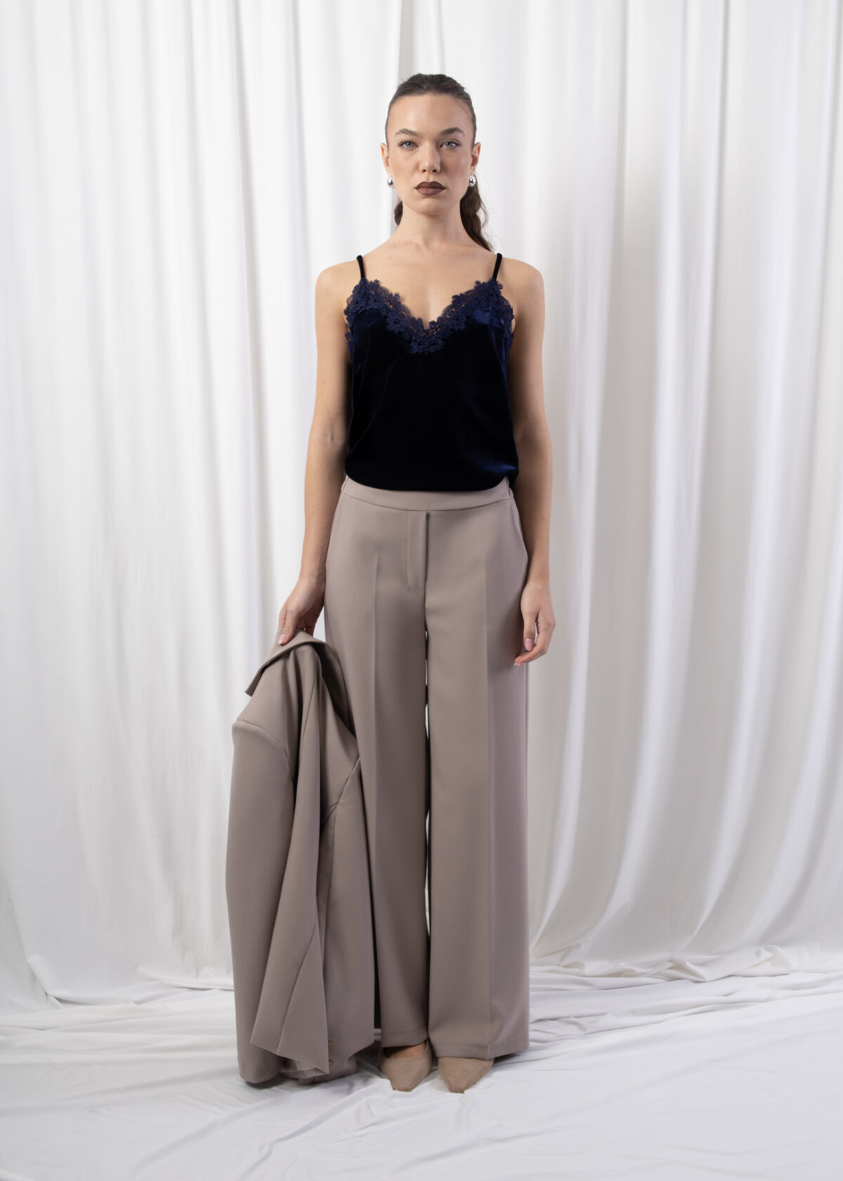 High-Rise Wide-Leg Trousers - Image 2