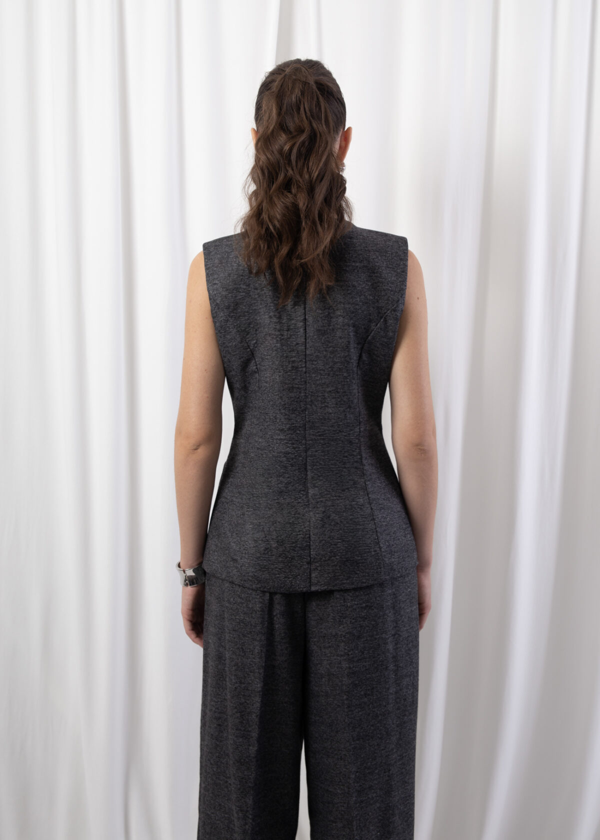 Tailored Sleeveless Vest - Image 3
