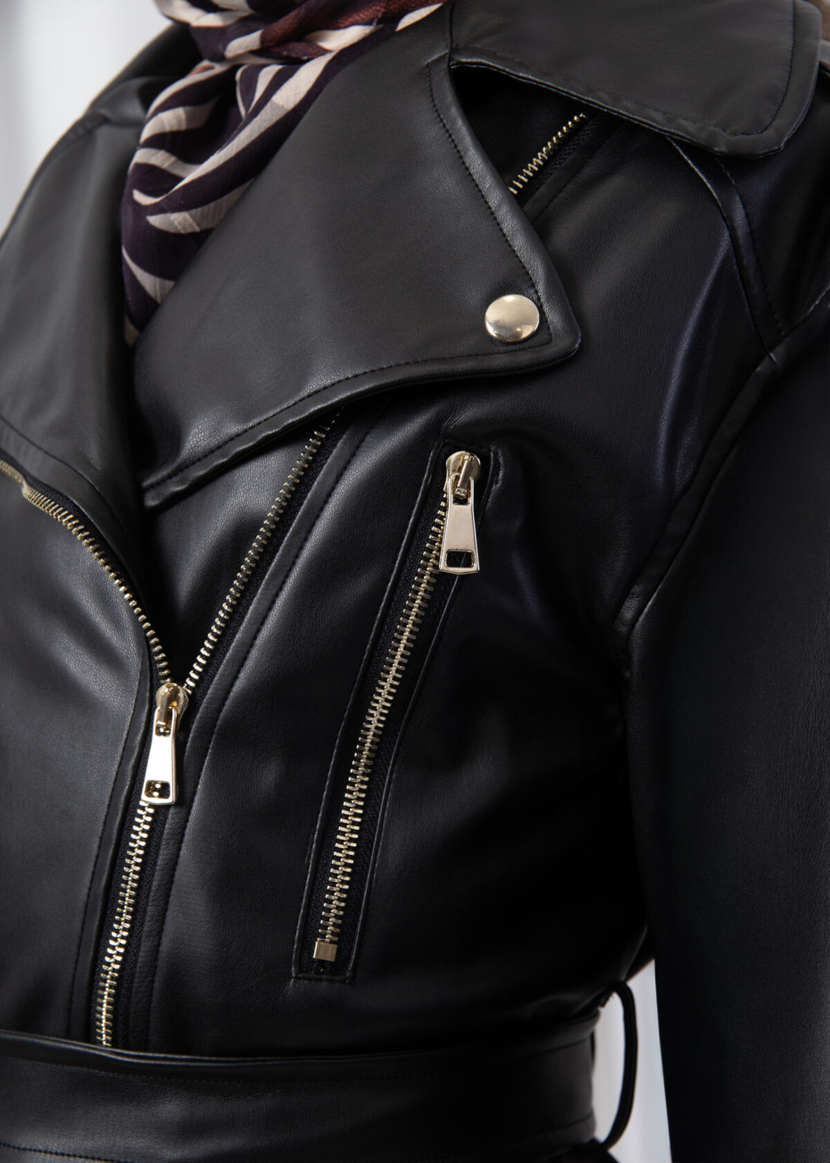 Belted Biker Jacket - Image 5