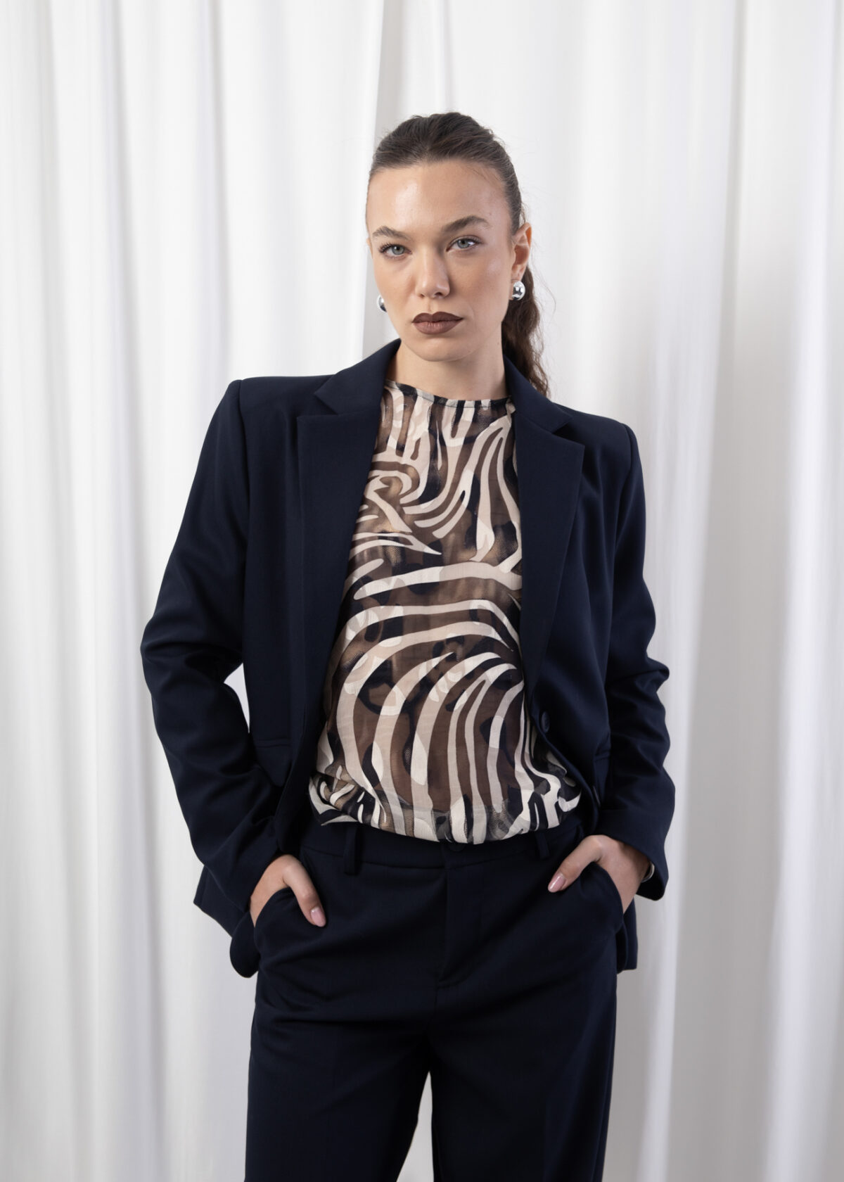 Sheer Zibra Blouse - Image 3