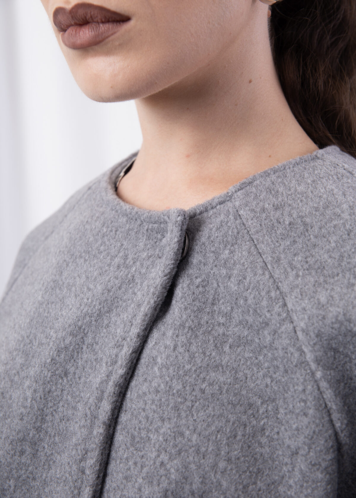 Belted Longline Wool Coat - Image 3