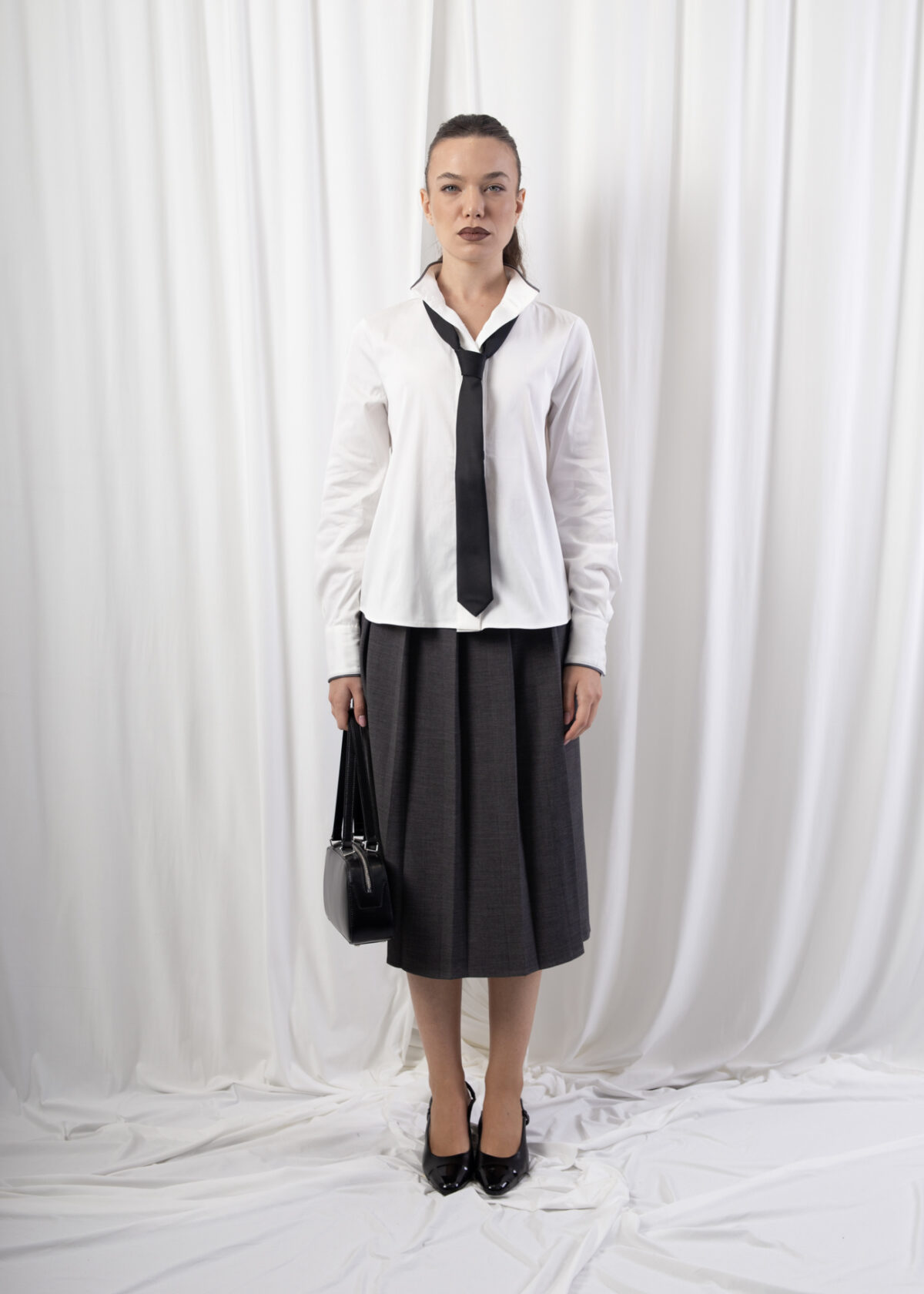 Pleated Midi Skirt - Image 4