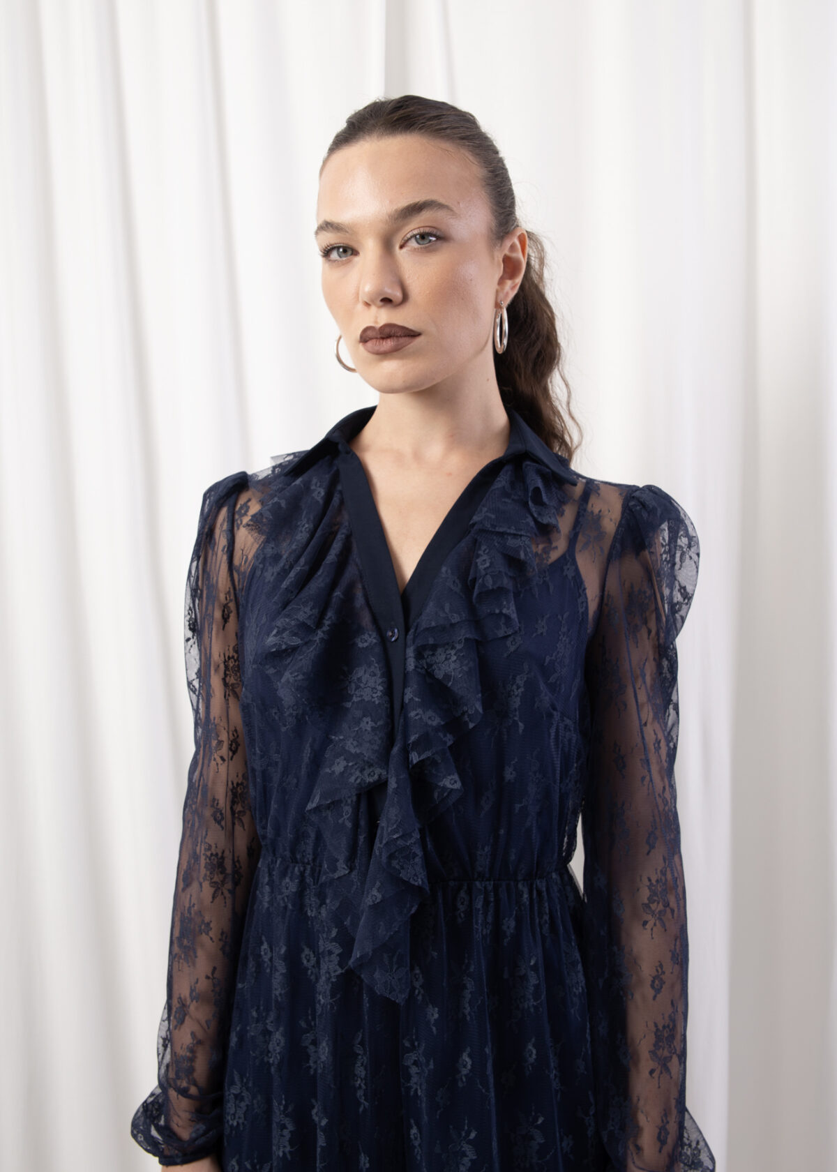 Lace Ruffle Dress - Image 3