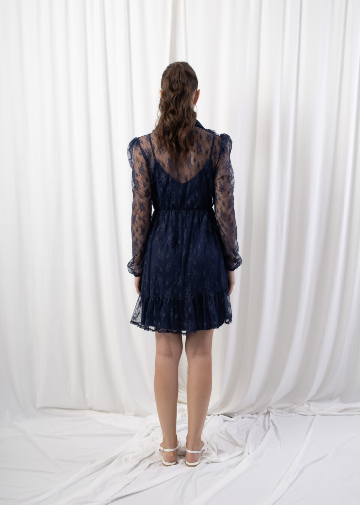 Lace Ruffle Dress - Image 5