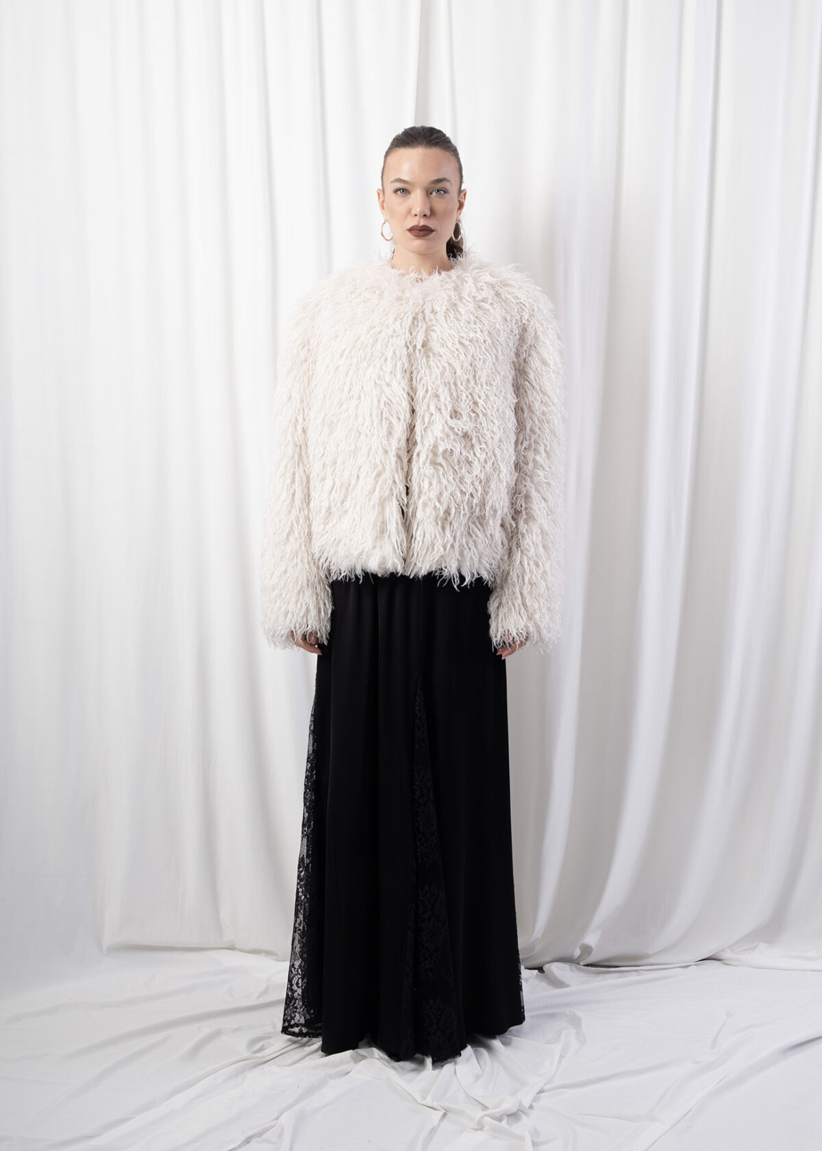 Off White Mongolia Fur Jacket