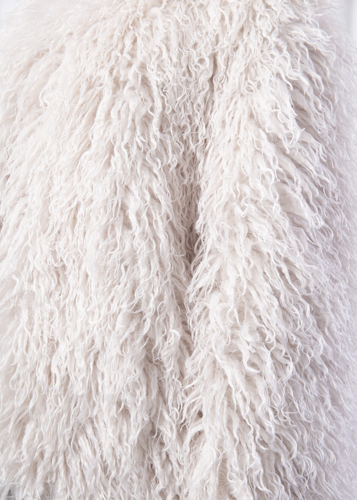 Off White Mongolia Fur Jacket - Image 4