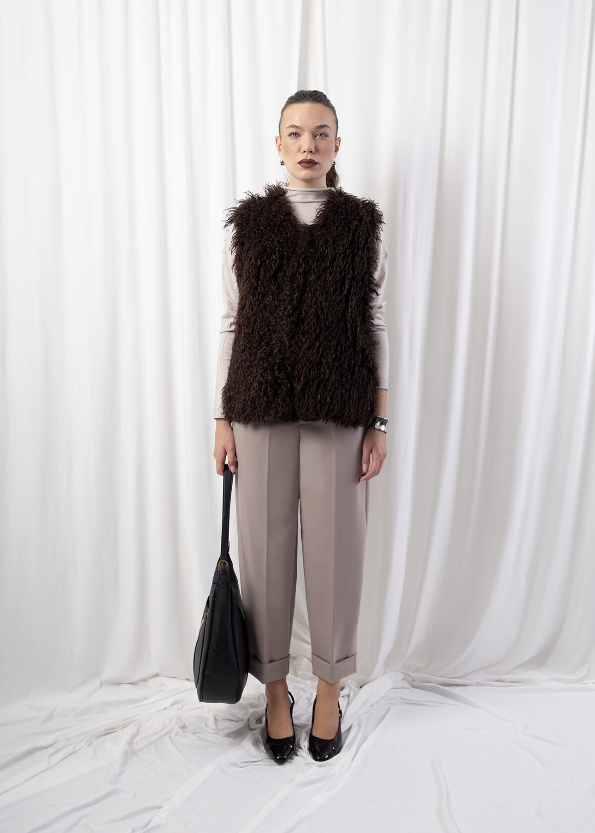 Cuffed Tailored Trousers - Image 4