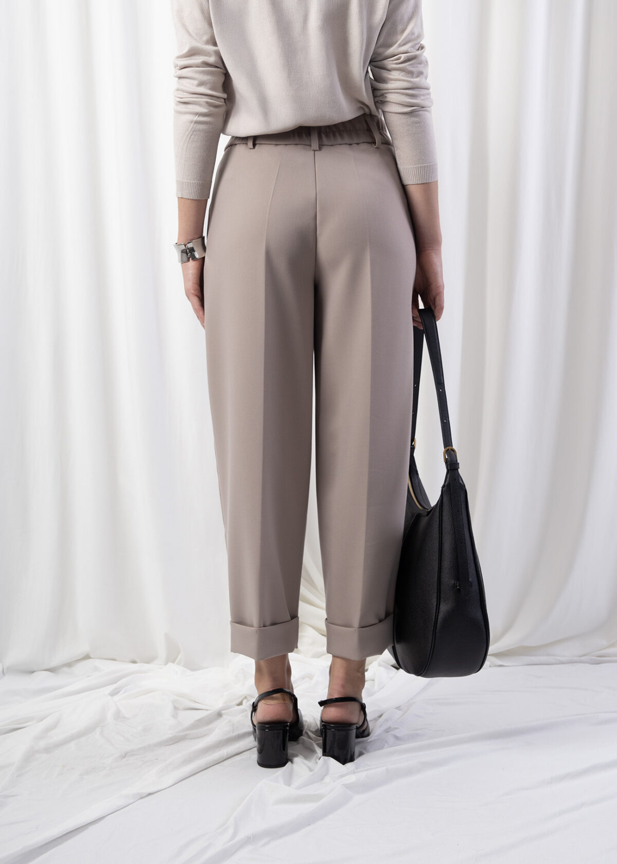 Cuffed Tailored Trousers - Image 5