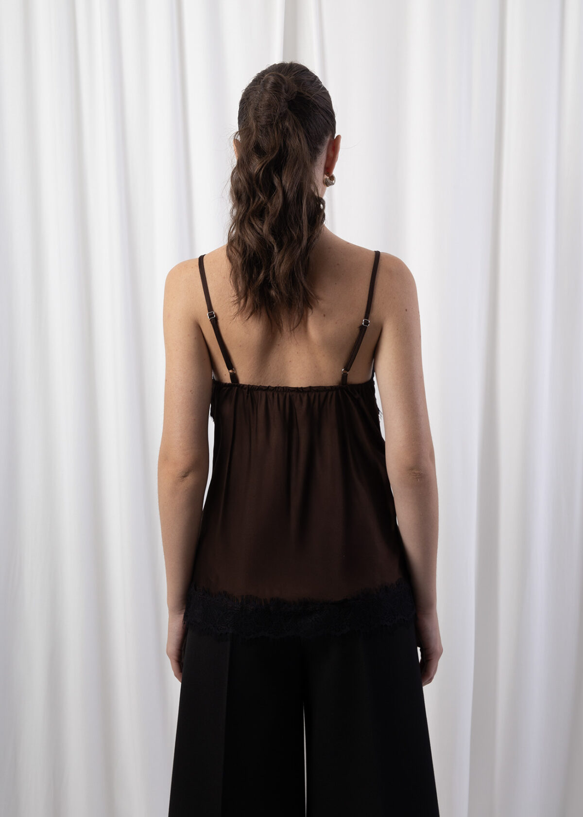 Lace Trim Sleep Top - Image 4