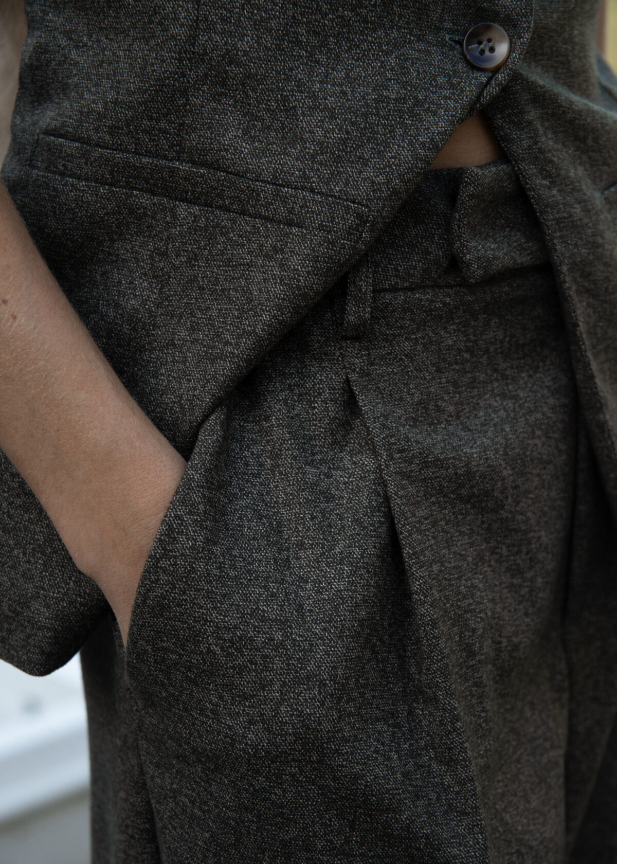 Tailored Wide-Leg Trousers