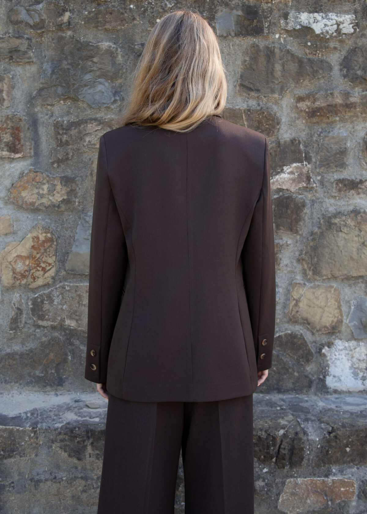 Padded Shoulder Blazer - Image 4