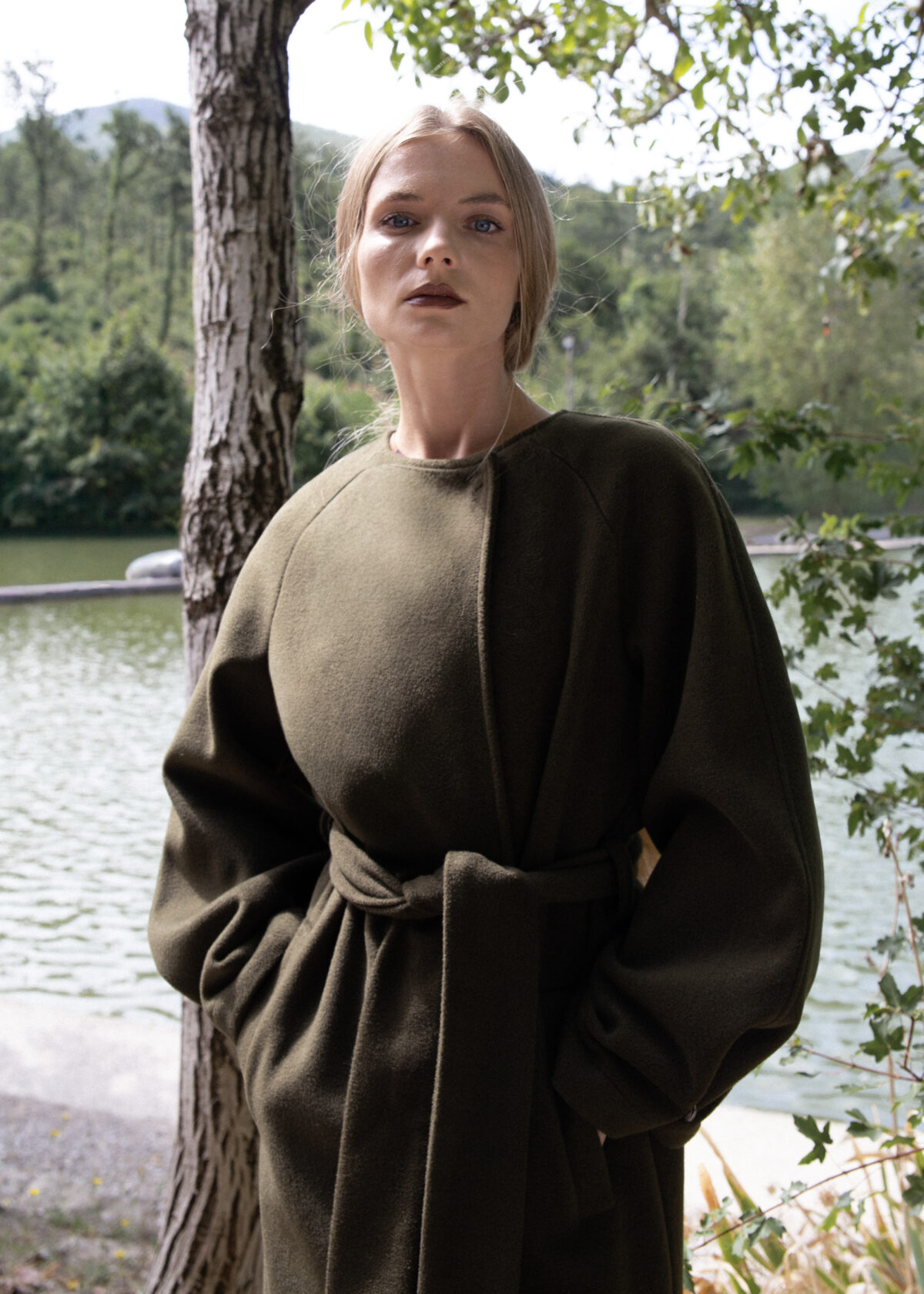 Wool Blend Belted Coat - Image 5
