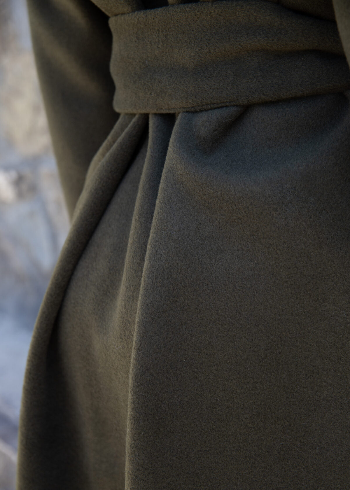 Wool Blend Belted Coat - Image 7