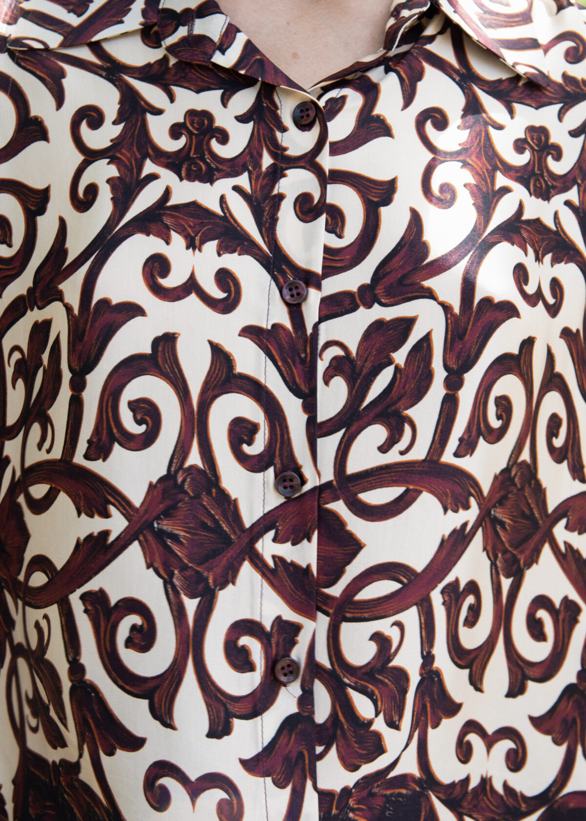 Viscose Shirt with Ornamental Motif - Image 3