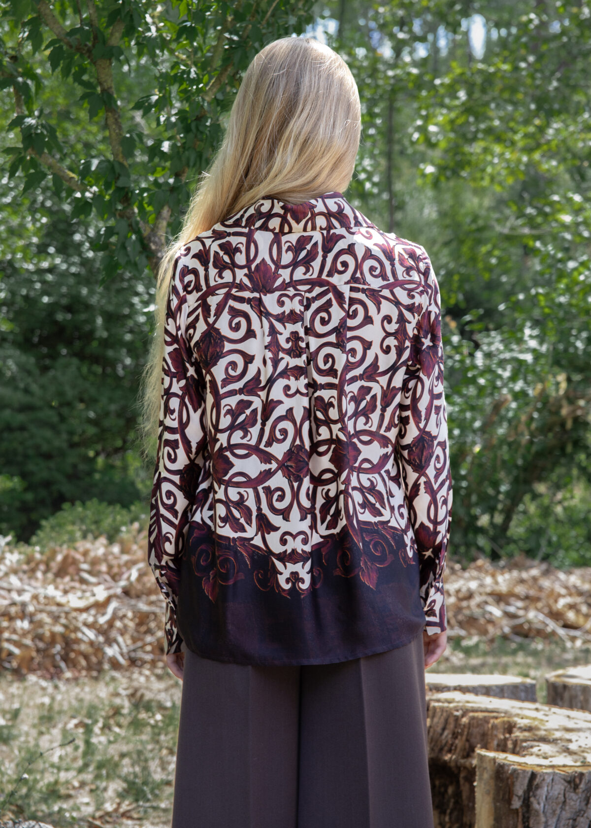 Viscose Shirt with Ornamental Motif - Image 4