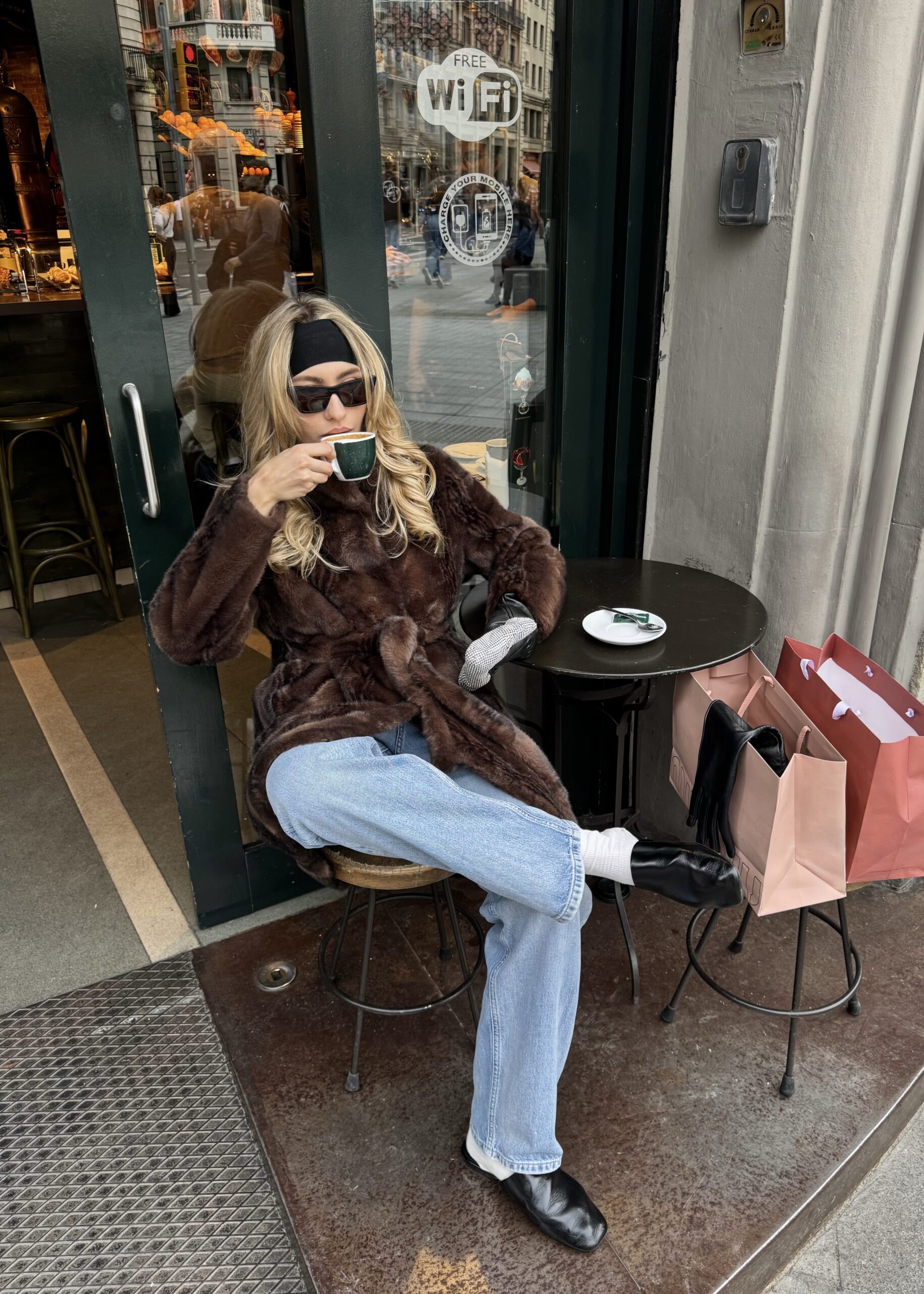 Allegra Eco Fur Coat - Image 7