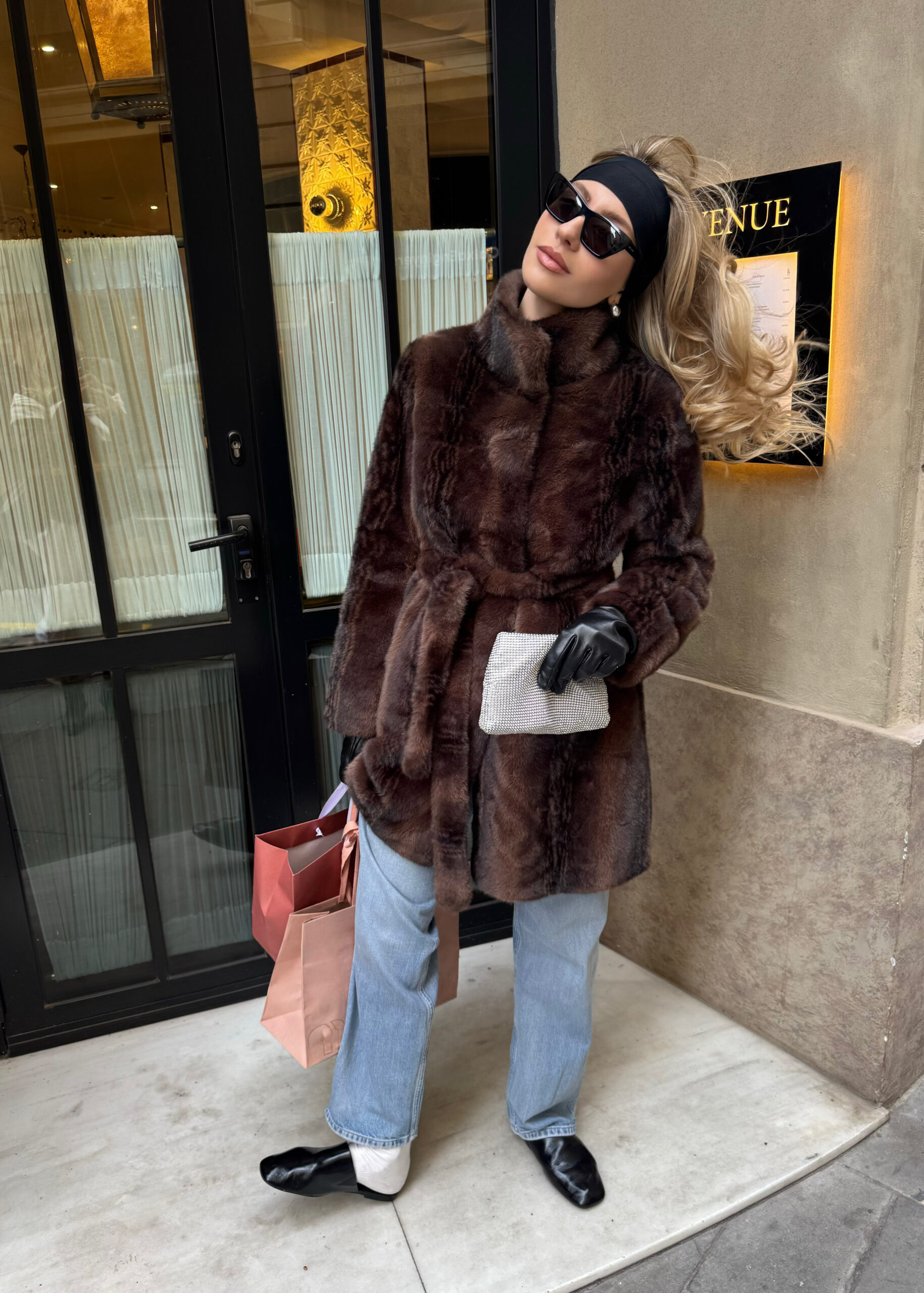 Allegra Eco Fur Coat - Image 8