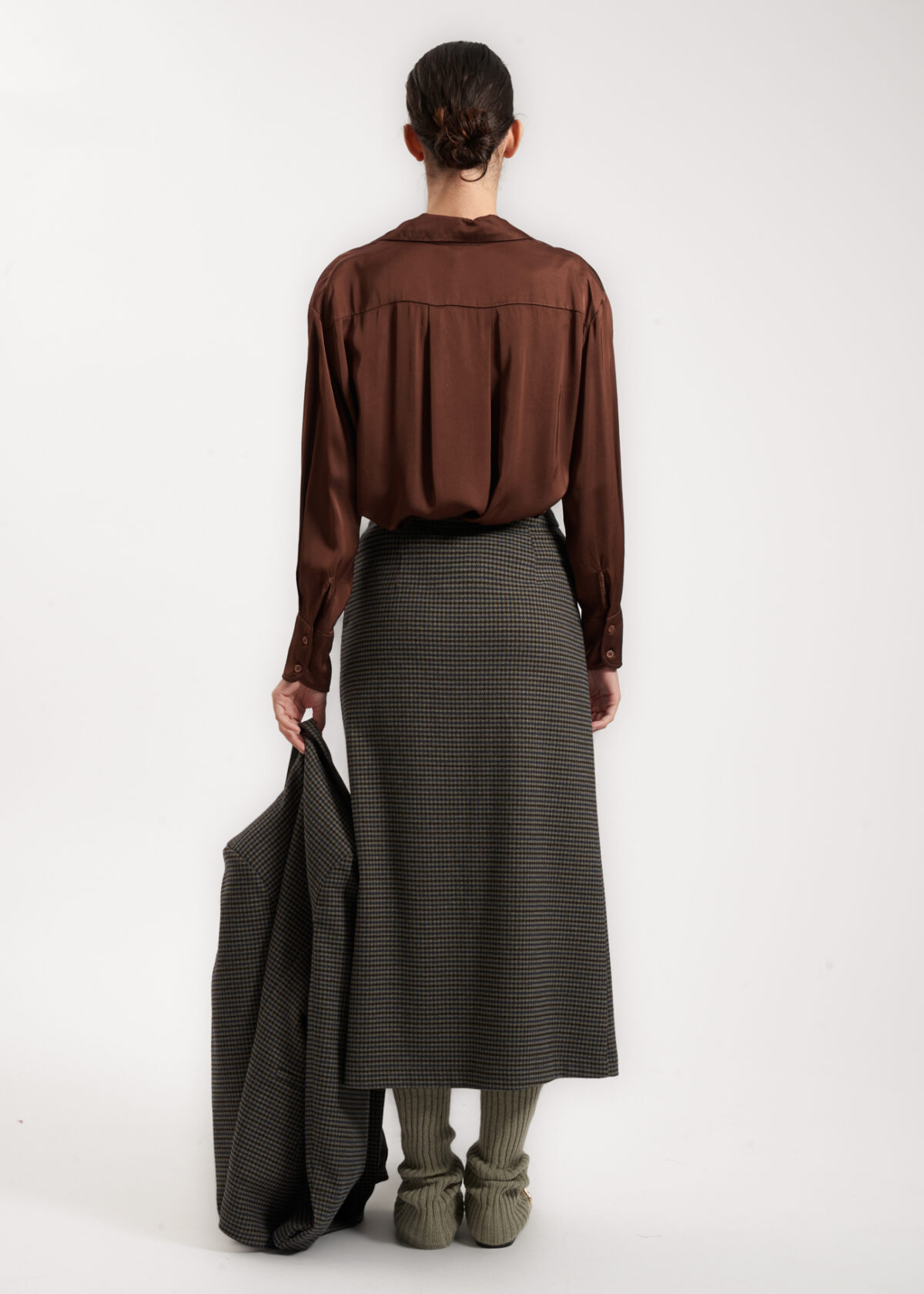 Heritage Checked Midi Skirt - Image 5