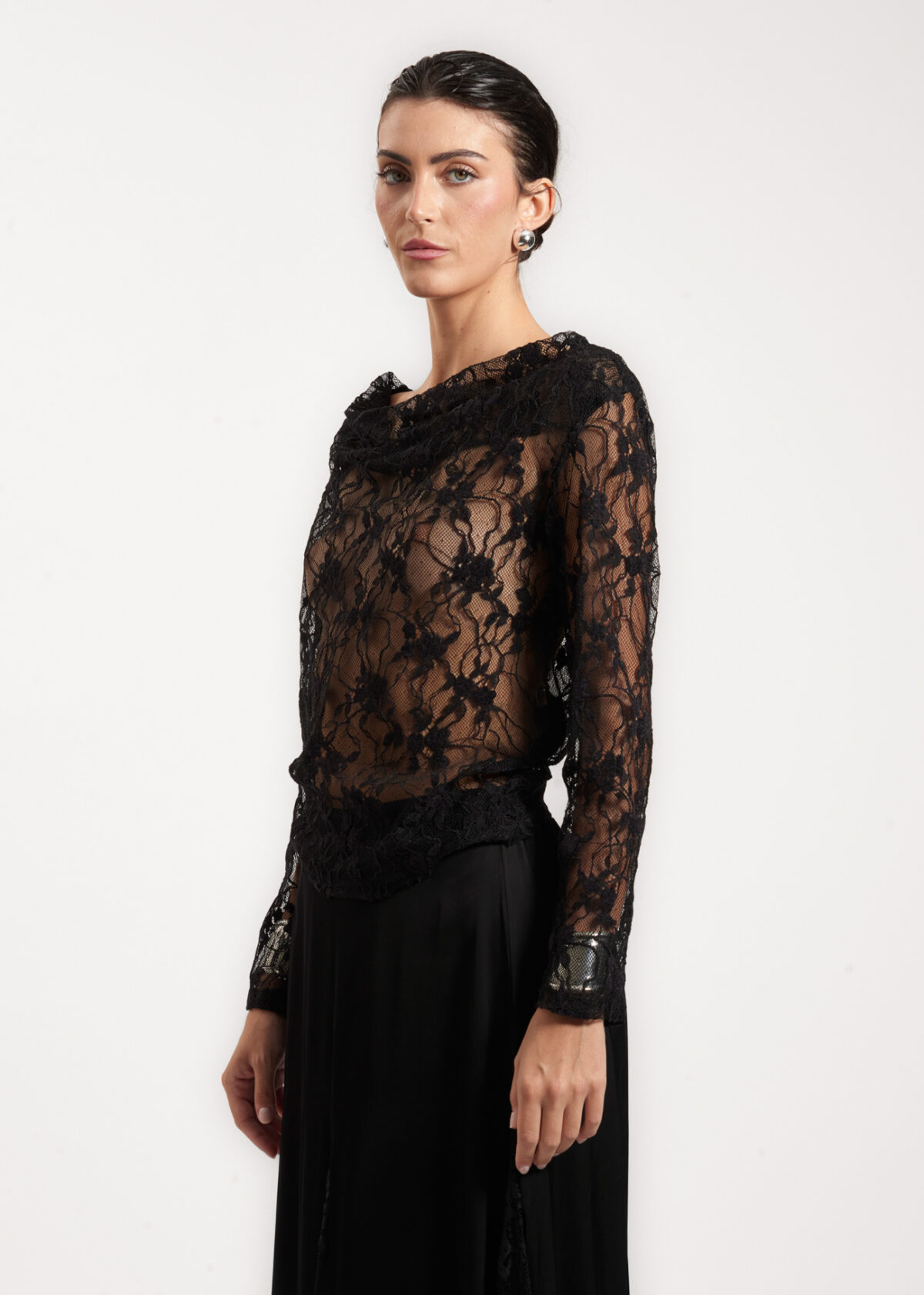 Noire Lace Blouse