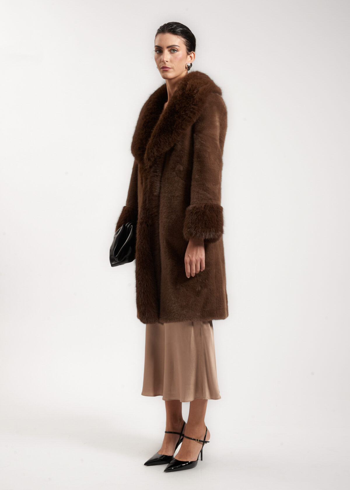 Amara Eco Fur Coat - Image 5