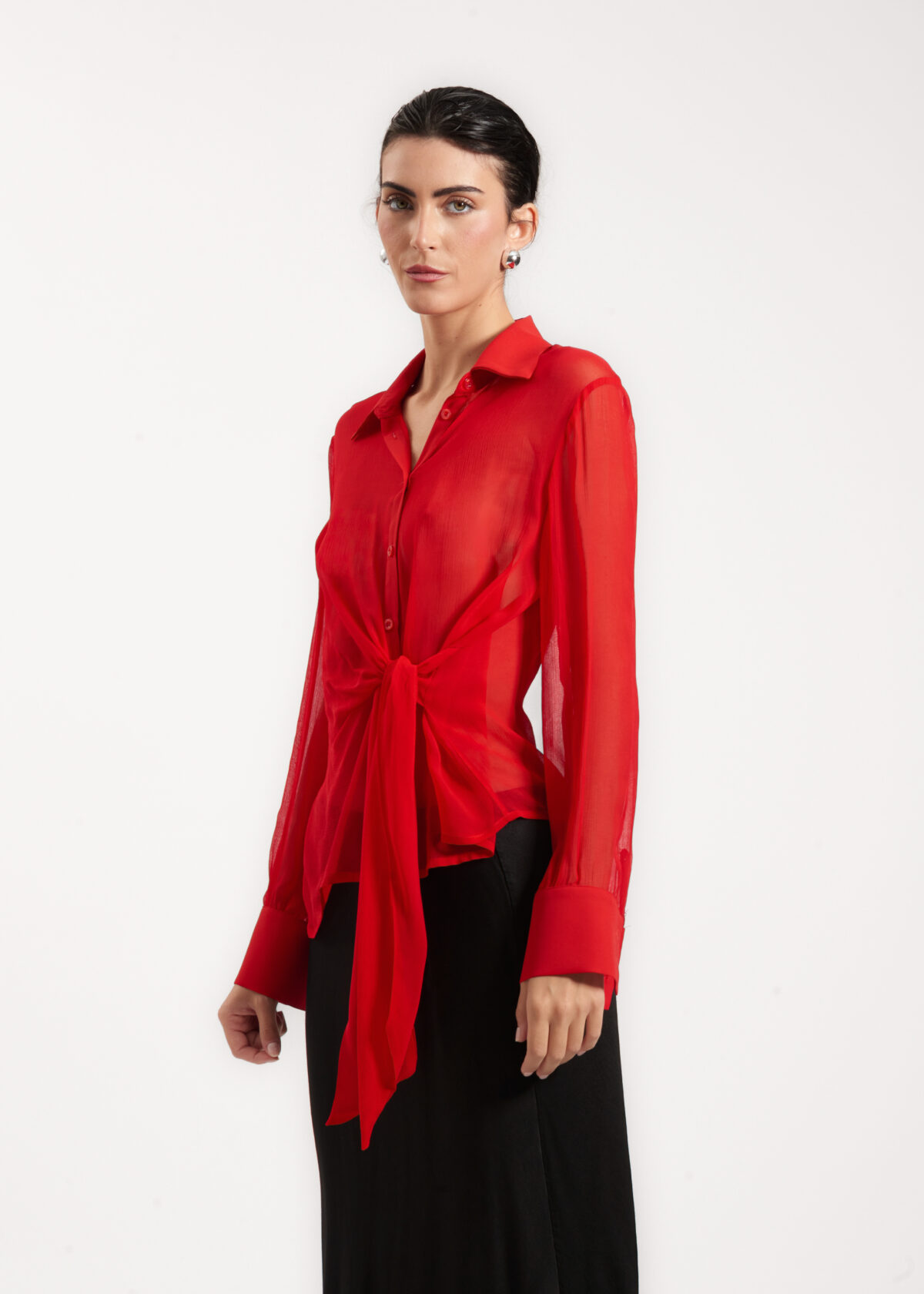 Rouge Tie Blouse