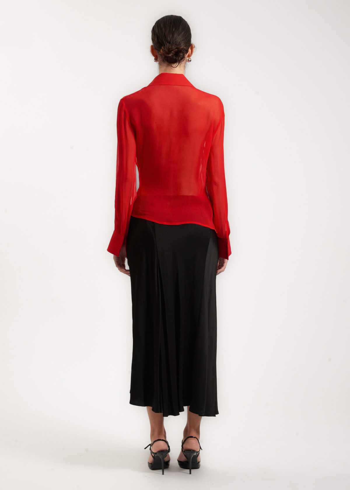Rouge Tie Blouse - Image 5