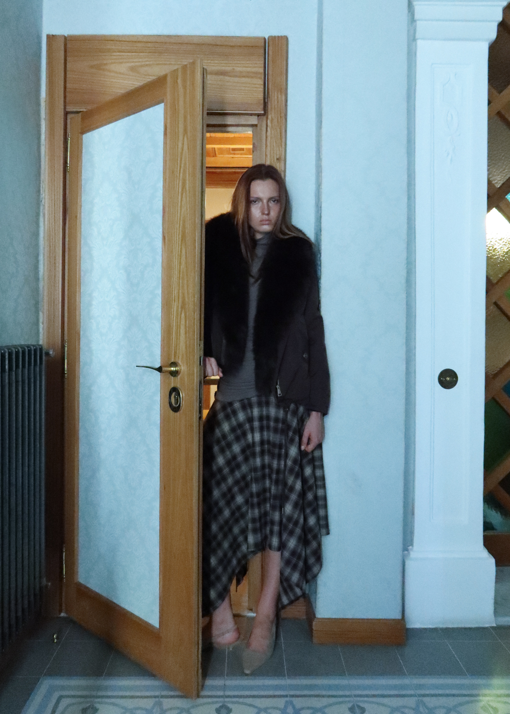 Gonna Midi Asimmetrica Tartan - Image 3